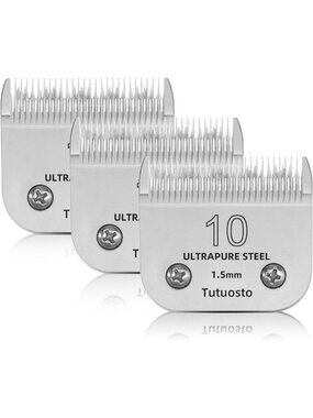 3 Pack of 10 Clipper Blades for Dog Grooming - Compatible with Most Clippers